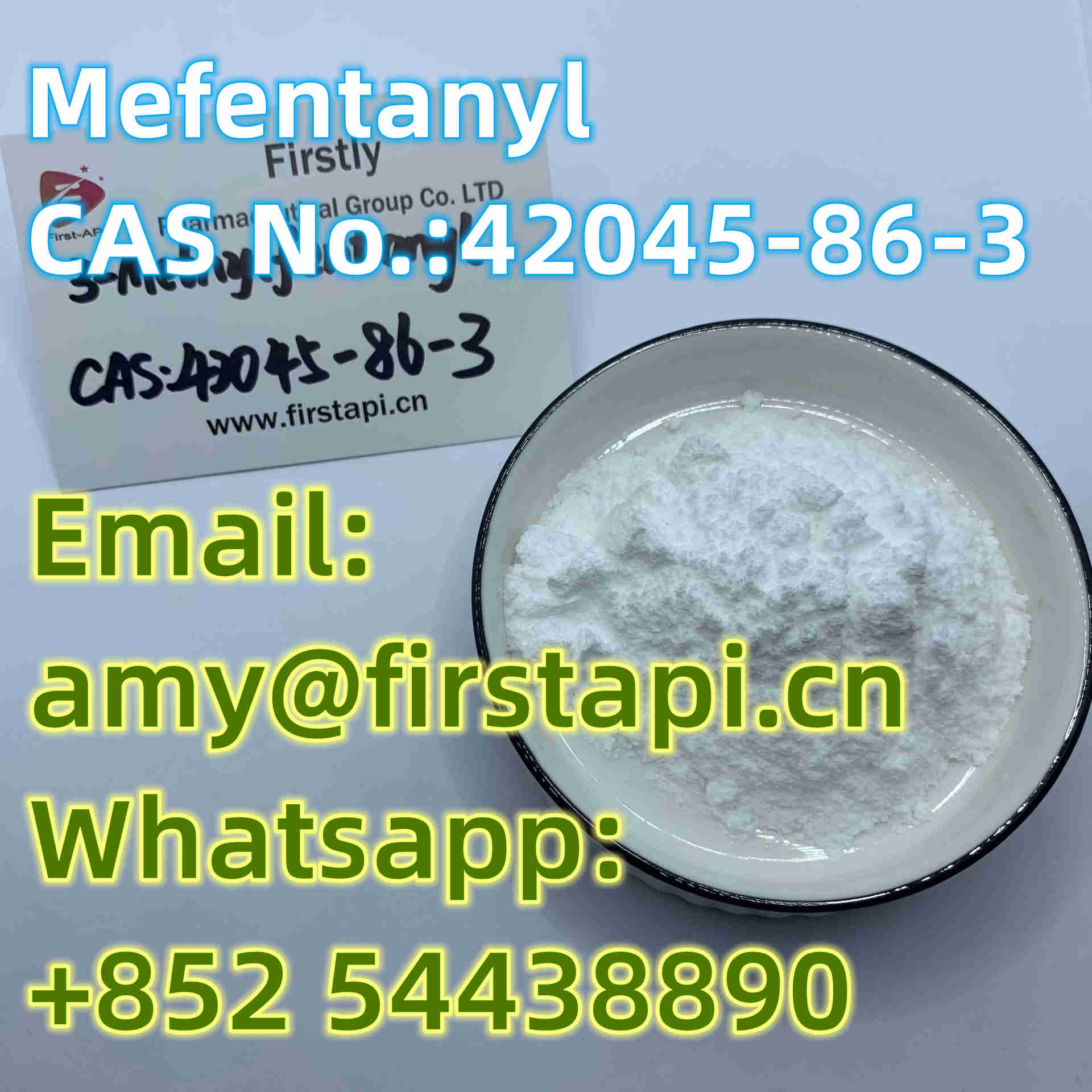 Whatsapp:+852 54438890,CAS No.:	42045-86-3,Chemical Name:	Mefentanyl,made in china - photo