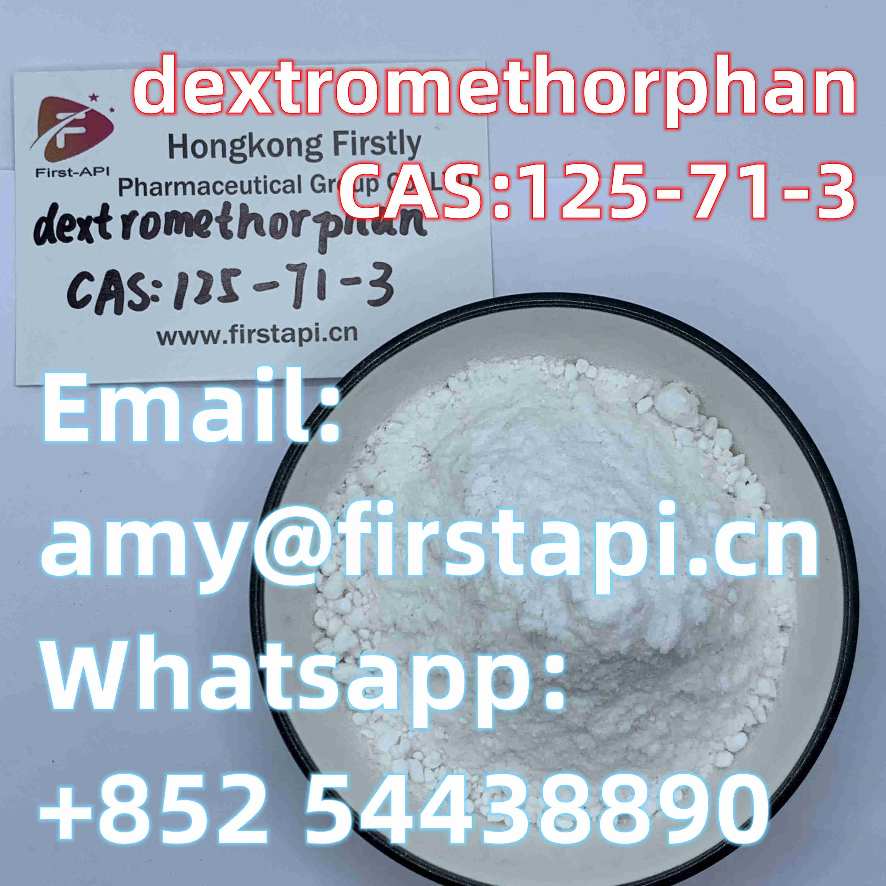 CAS No.:	125-71-3,Chemical Name:	DEXTROMETHORPHAN,Whatsapp:+852 54438890,salable - photo