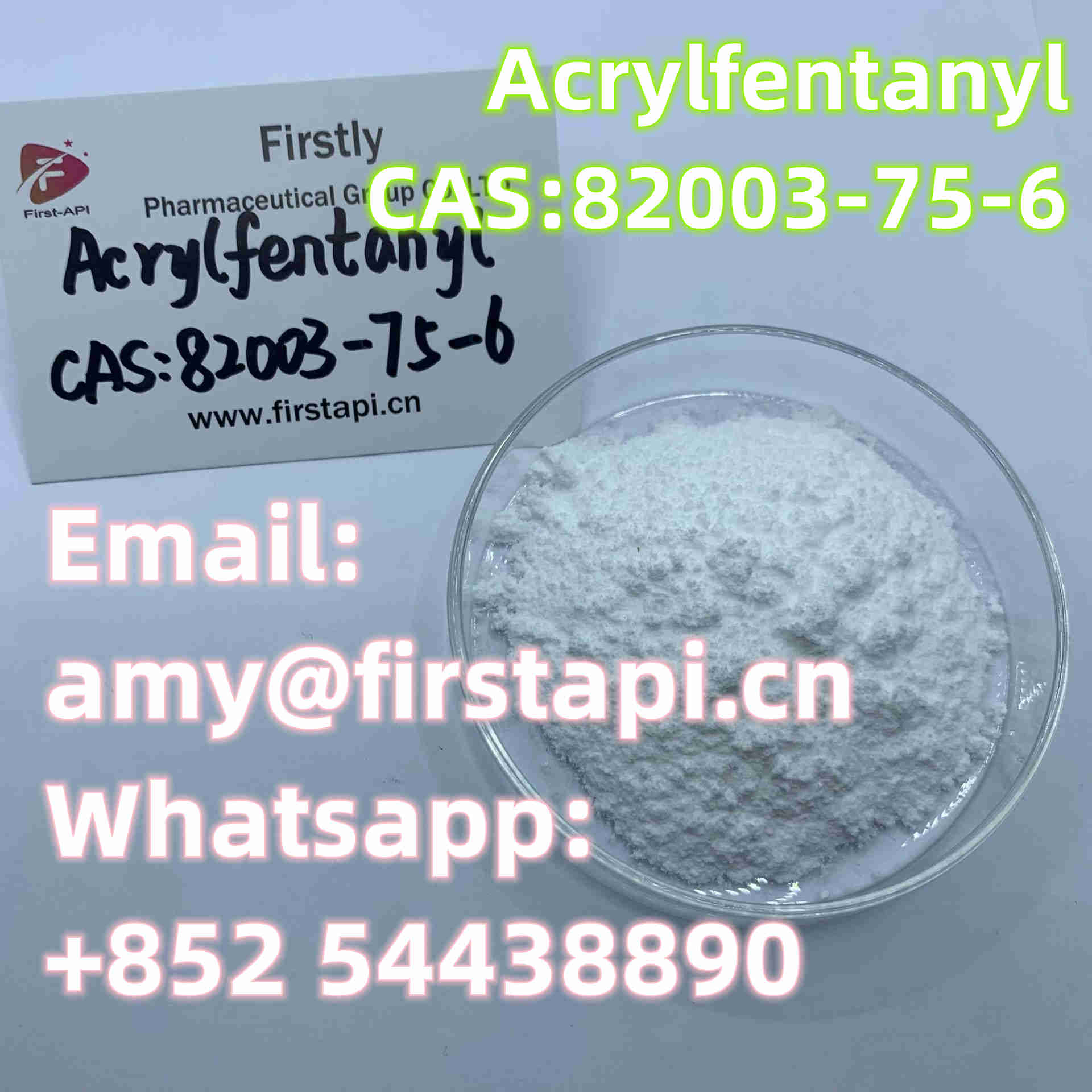 CAS No.:	82003-75-6,Whatsapp:+852 54438890,Acrylfentanyl, - photo