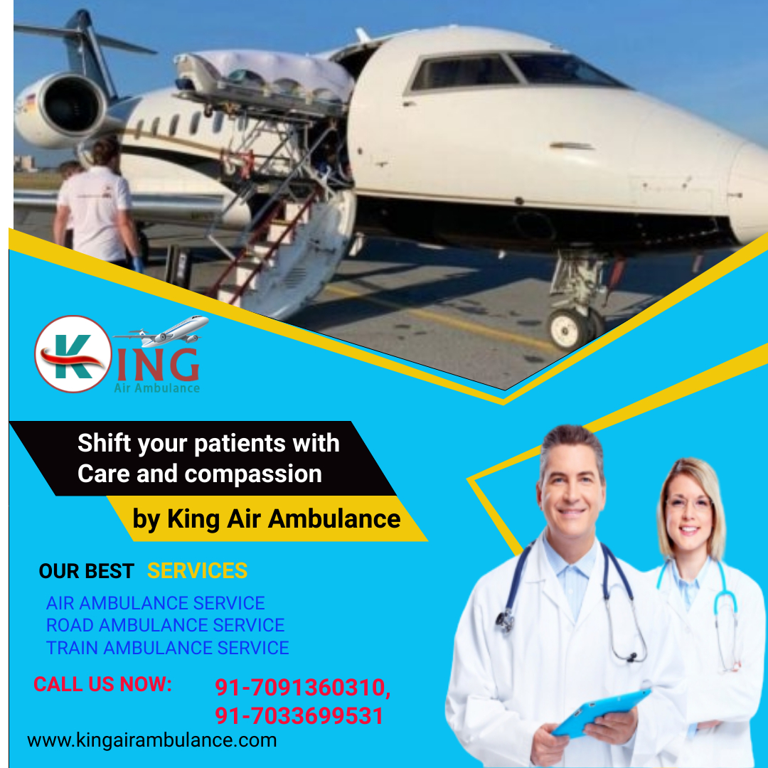 Air Ambulance Services in Patna with Medical Professionals at Low Cost by King  - photo