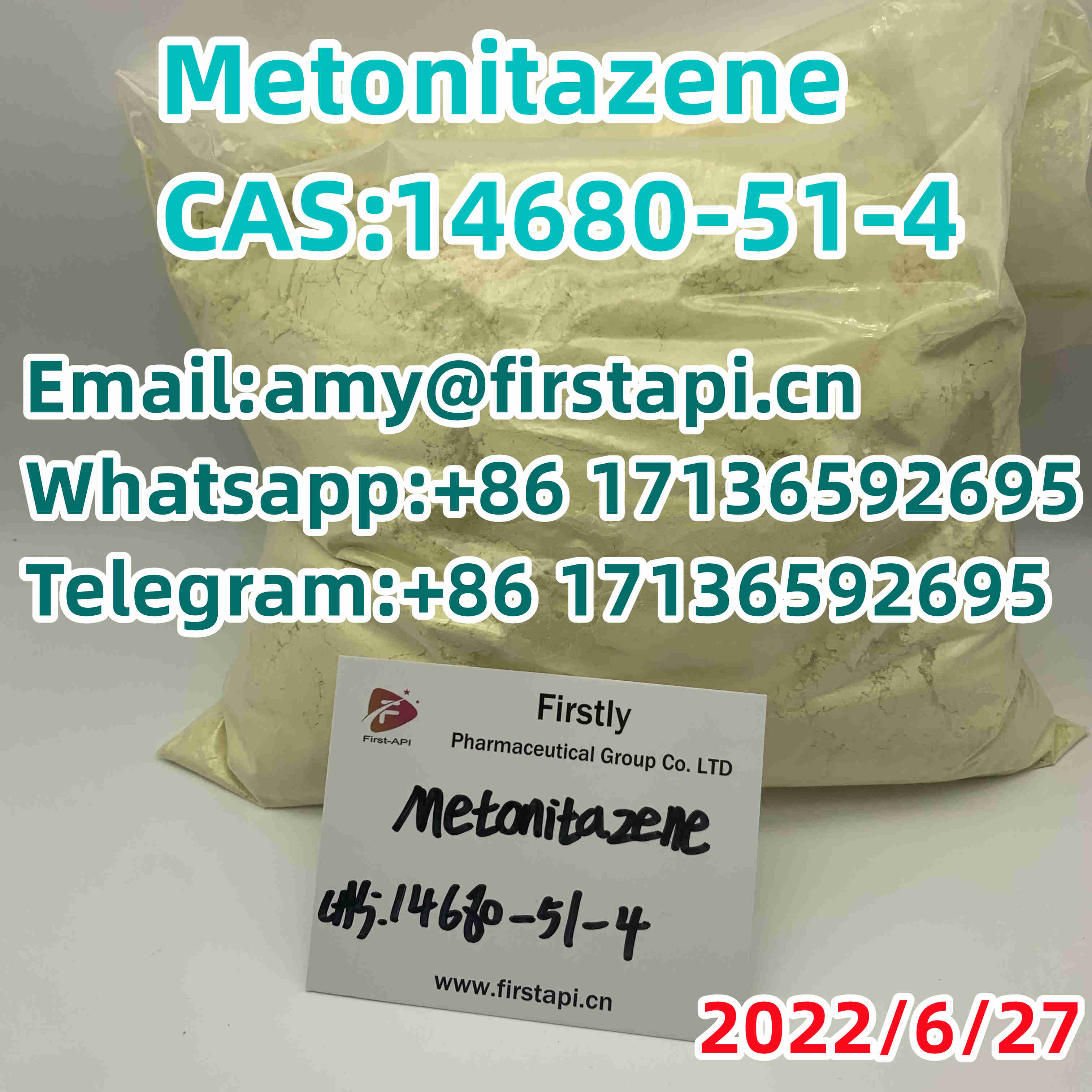 CAS No.:14680-51-4,Whatsapp:+86 17136592695,Chemical Name:Metonitazene, - photo