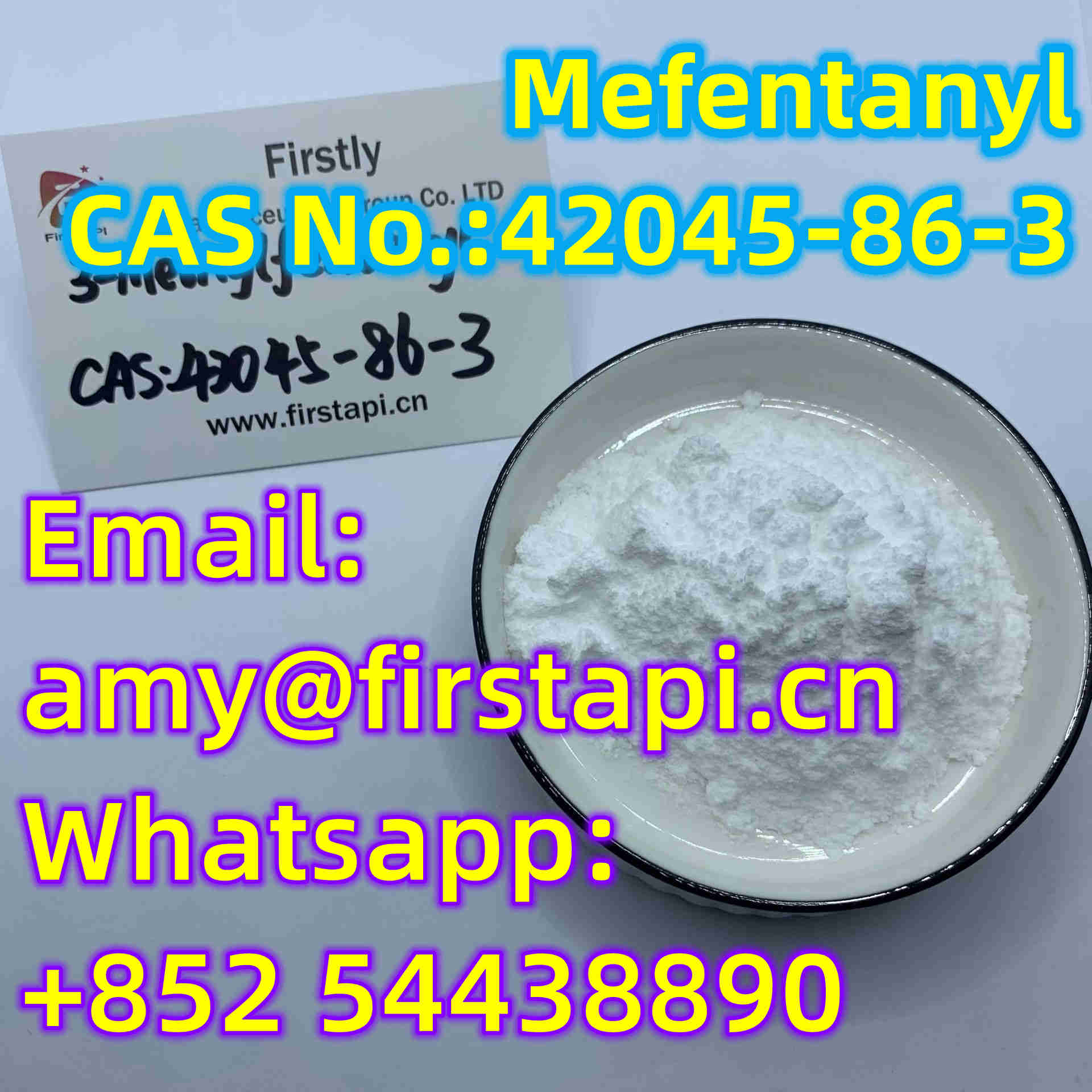Mefentanyl,CAS No.:	42045-86-3,Whatsapp:+852 54438890 - photo