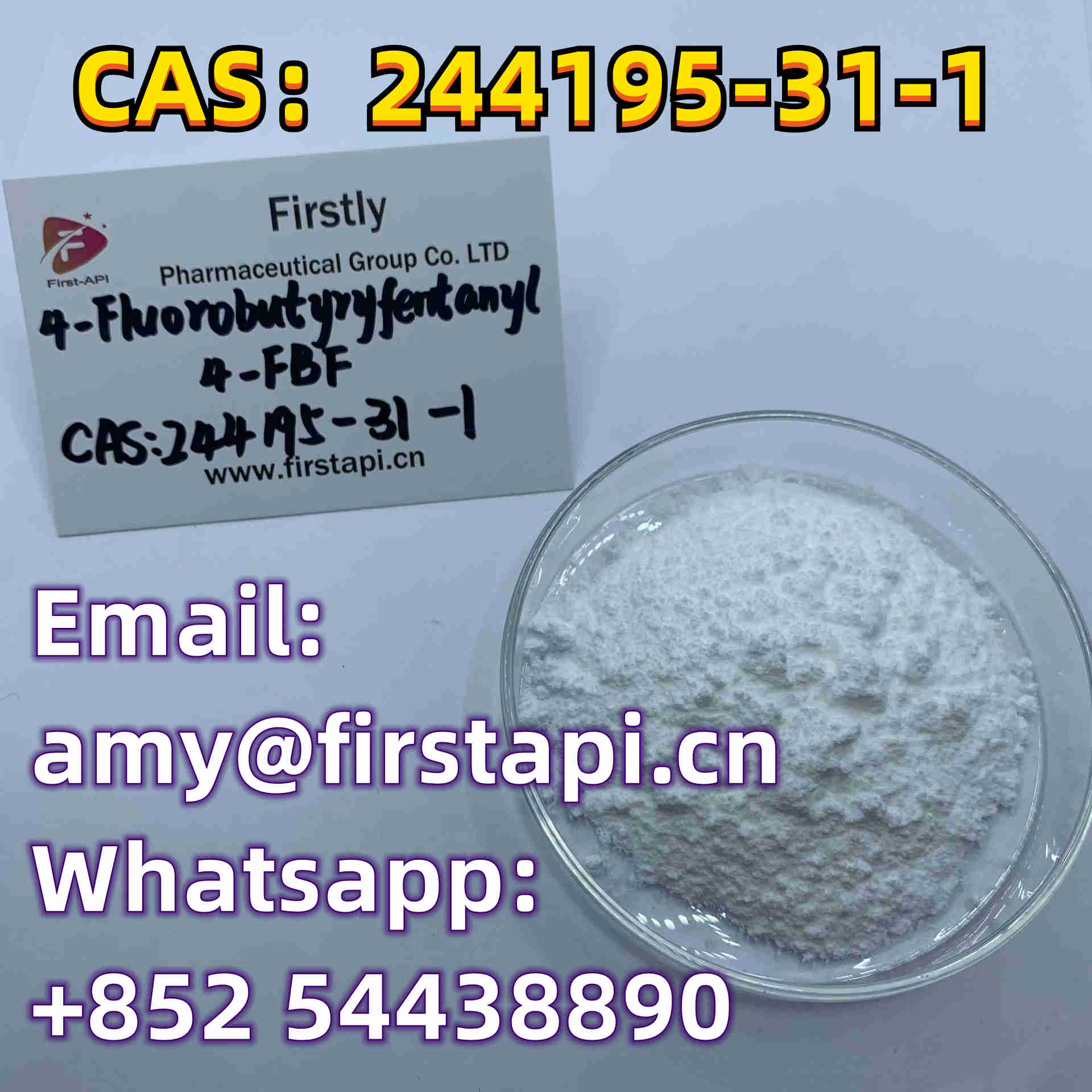 CAS No.:244195-31-1,Whatsapp:+852 54438890,Chemical Name:4-FBF,salable - photo