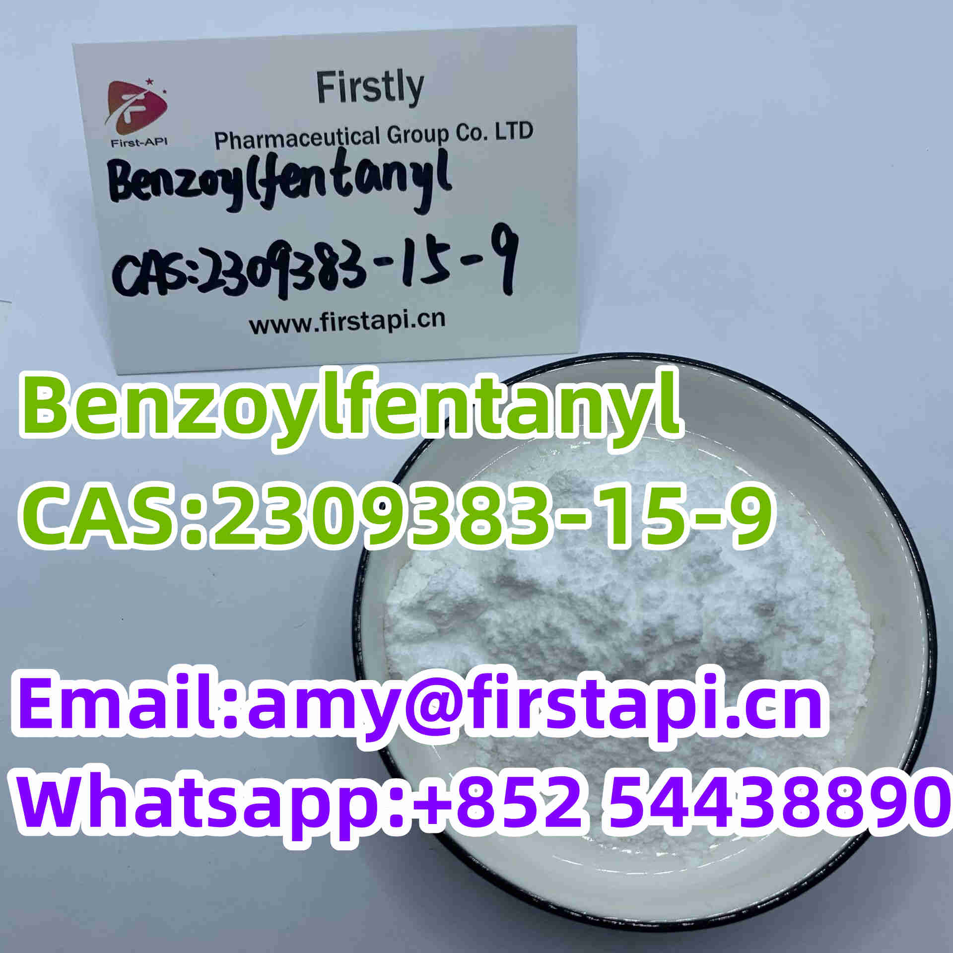 CAS No.:	2309383-15-9,Whatsapp:+852 54438890,Chemical Name:	Benzoylfentanyl,, - photo