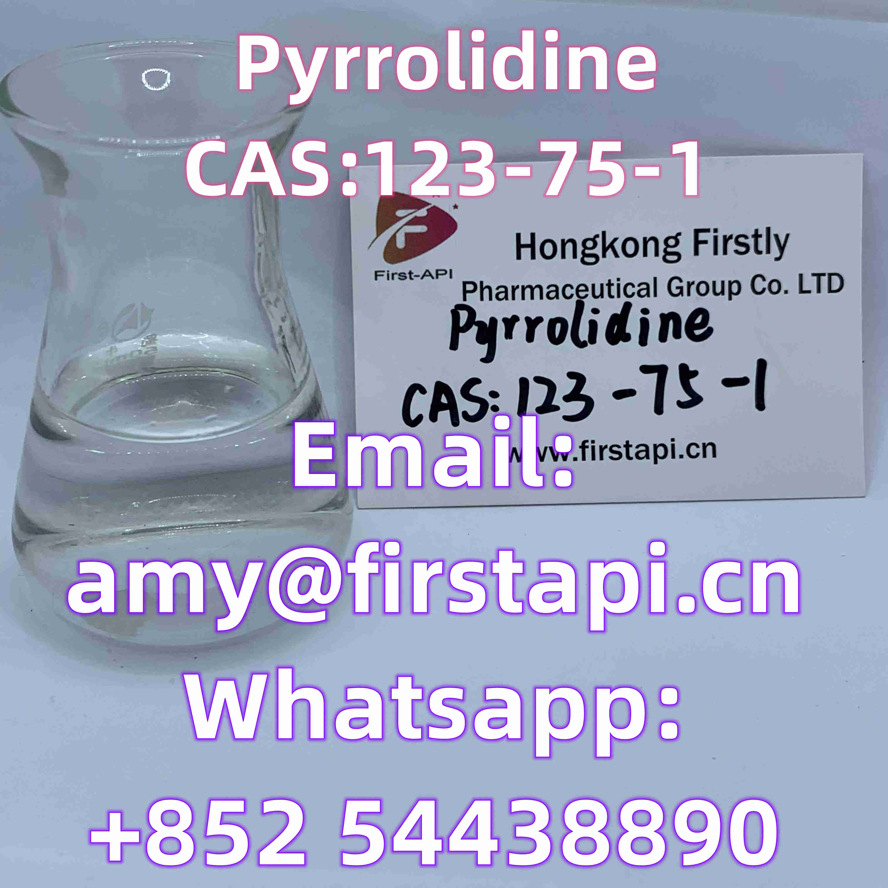 CAS No.:	123-75-1,Chemical Name:	Pyrrolidine,Whatsapp:+852 54438890, - photo