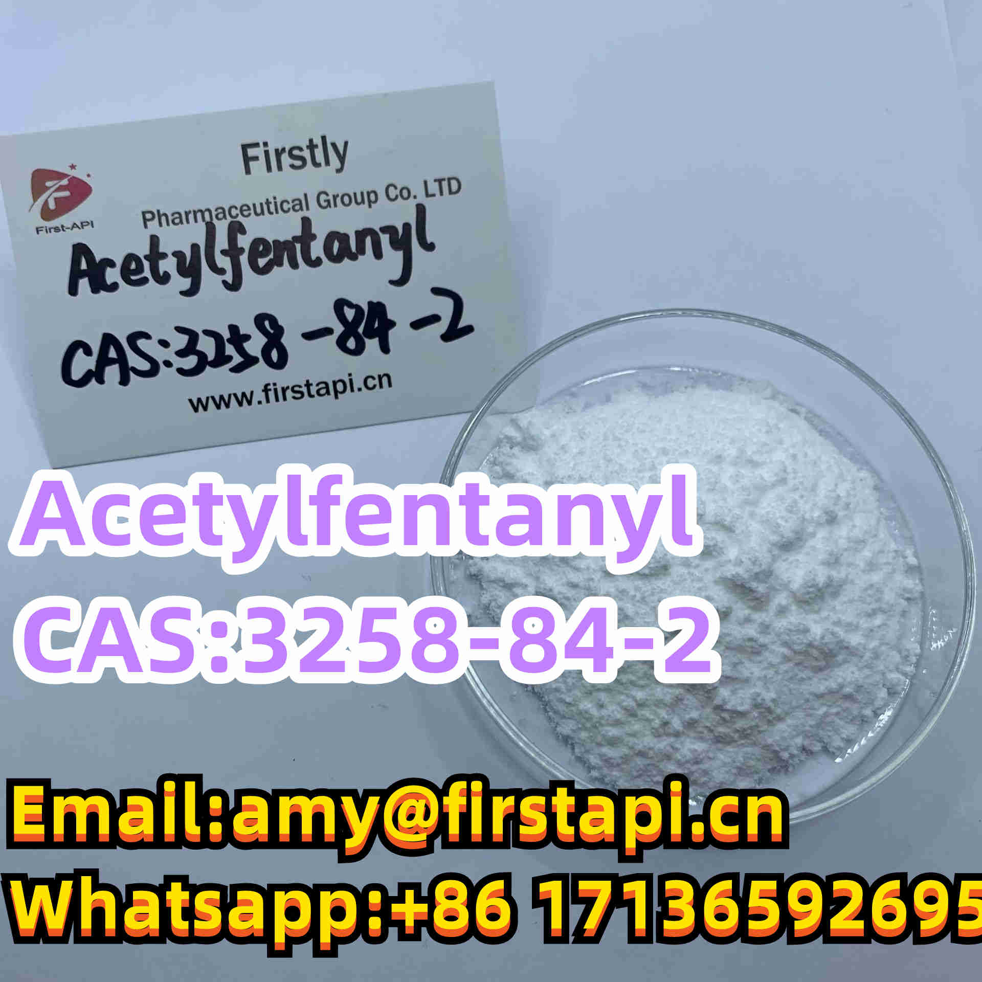 CAS No.:3258-84-2,Acetylfentanyl,Whatsapp:+86 17136592695, - photo