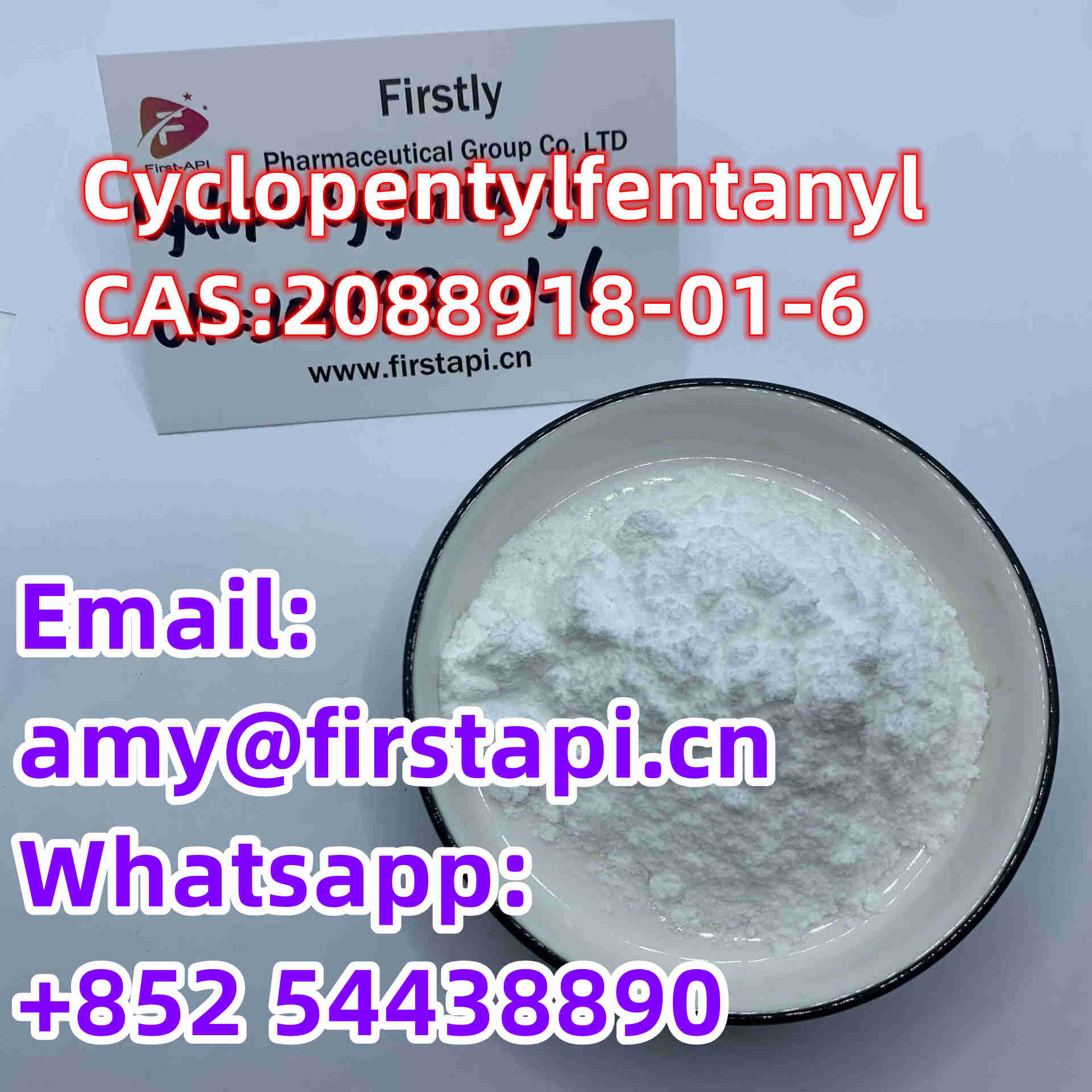 Cyclopentyl Fentanyl,Whatsapp:+852 54438890,CAS No.:	2088918-01-6,made in china - photo