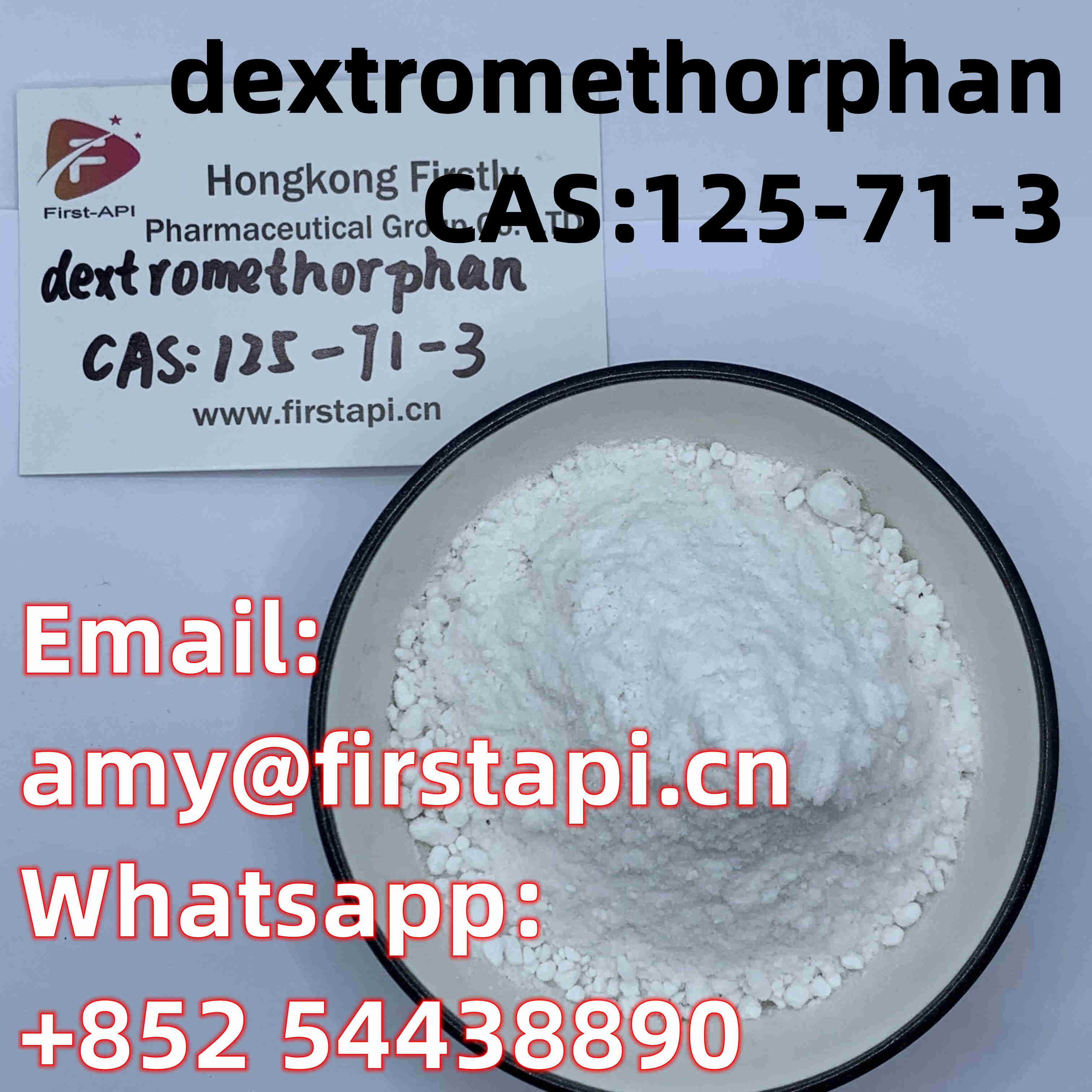 CAS No.:	125-71-3,Whatsapp:+852 54438890,Chemical Name:	DEXTROMETHORPHAN,made in china - photo