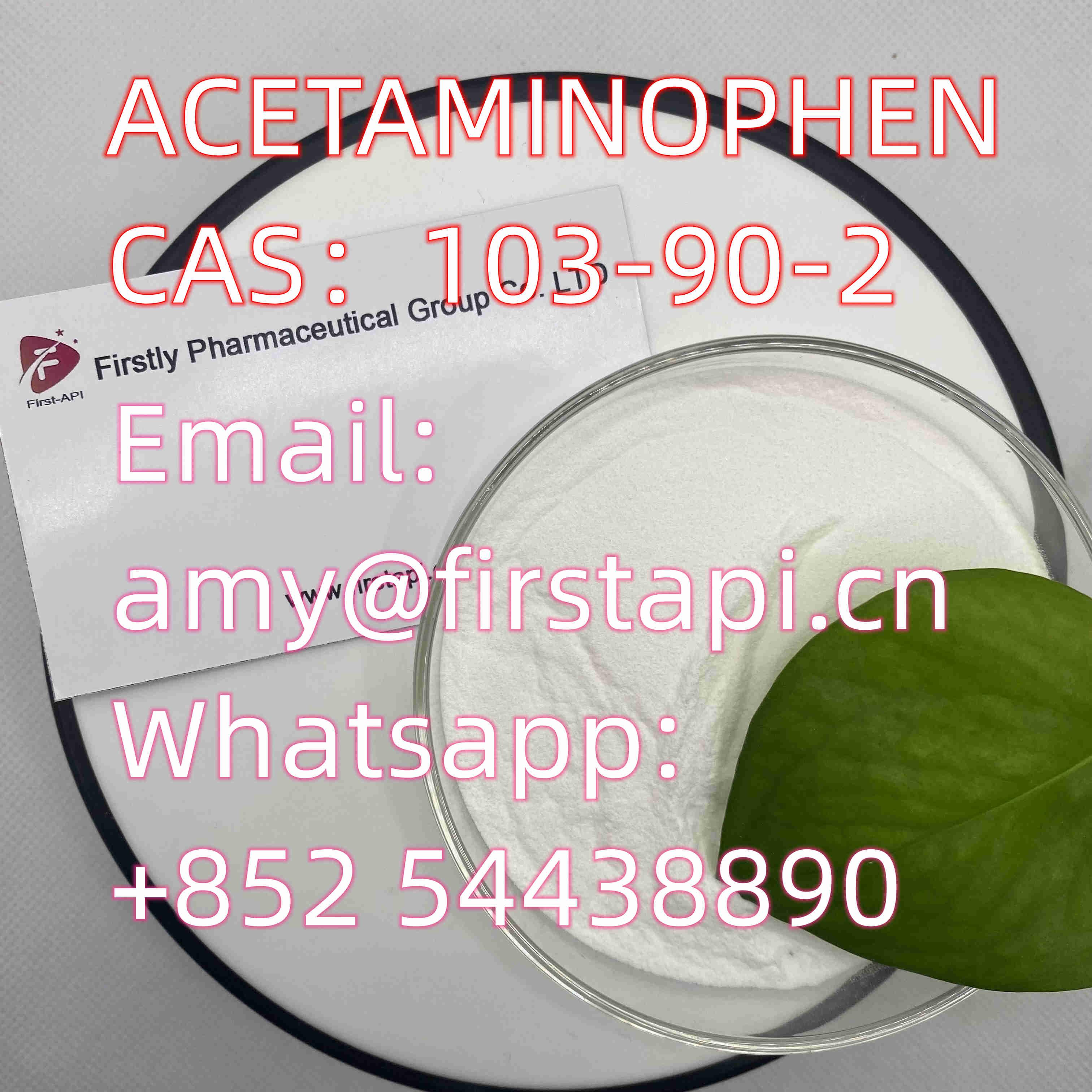 ACETAMINOPHEN  CAS:103-90-2  Whatsapp:+852 54438890 - photo