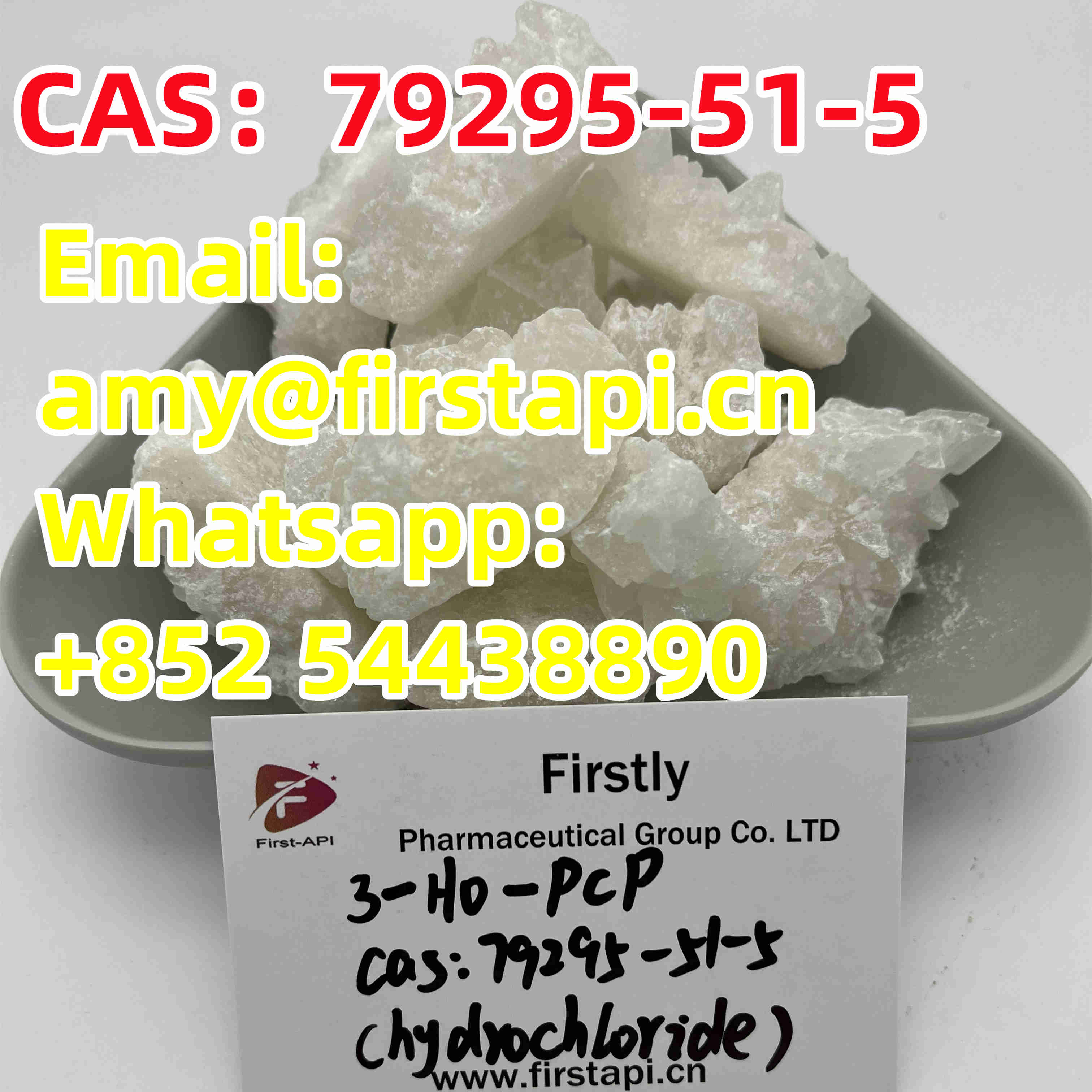 Whatsapp:+852 54438890,CAS No.:	79295-51-5,Chemical Name:	3-HO-PCP,made in china - photo